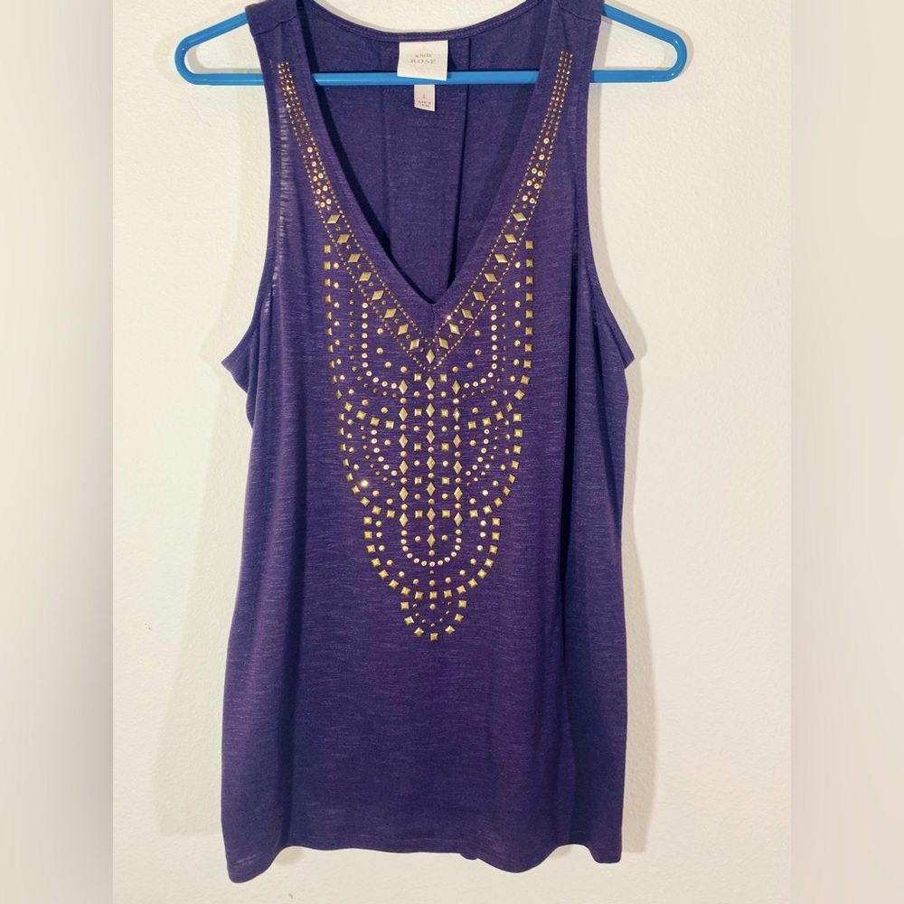 Embellished Blouse Studs Boho Rustic Western Flowy Top Oversized Knox Rose y2k